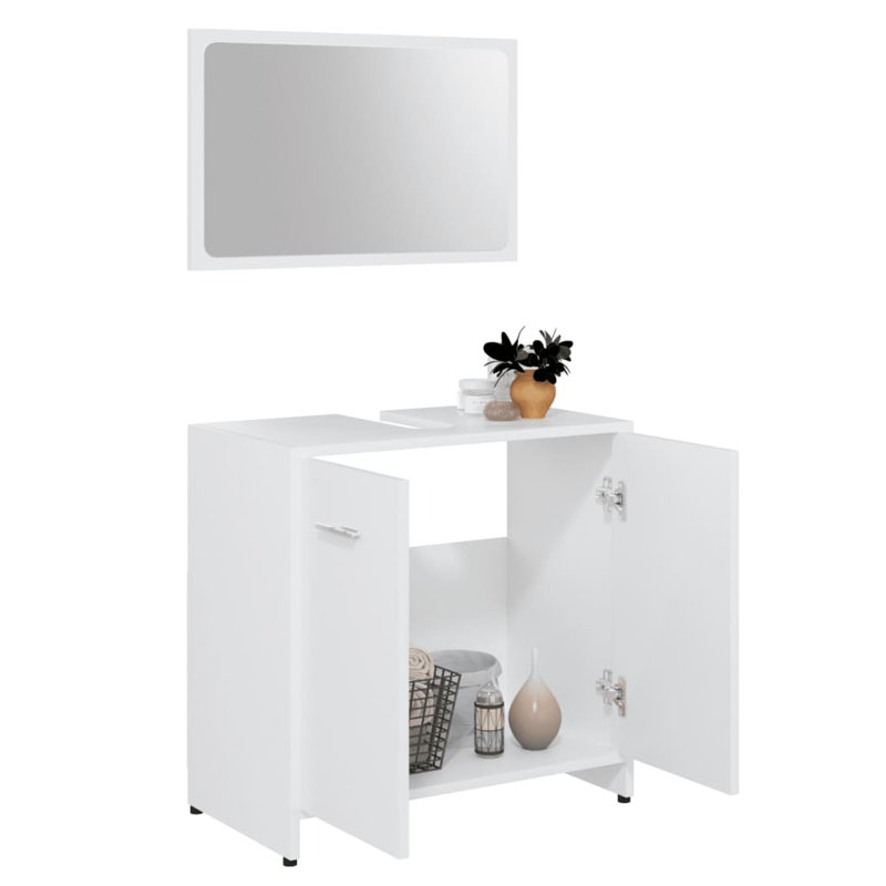 Reginia Bathroom Storage Furniture Set, White