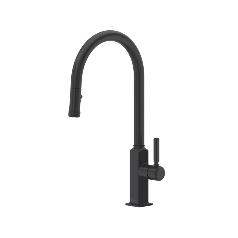 Apothecary Pull-Down Kitchen Faucet With C-Spout, Polished Chrome