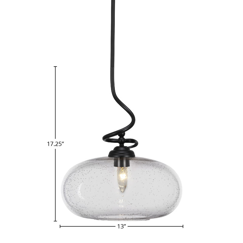 Luminaire suspendu Capri Capri, Noir mat