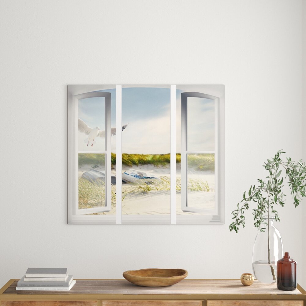 Glasbild Open Window, Fotodruck