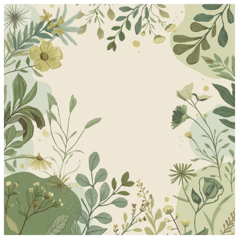 Botanical Floral Illustration Comforter, Queen