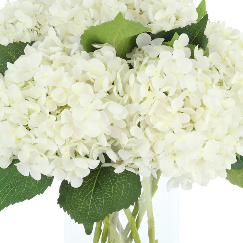 White, Blue And Green Hydrangea Bouquet, White