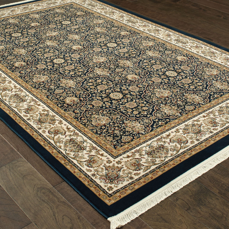 Tapis bleu Knepp, Rectangle 7 pi 10 po x 10 pi 10 po