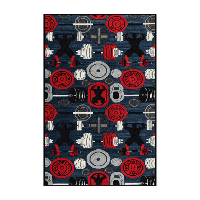  Tapis lavable et haltérophile pour sports, Rectangulaire 2 pi x 3 pi