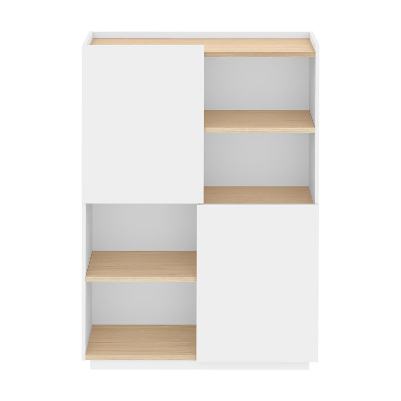 Tynan 100cm Sideboard, Light Oak/White