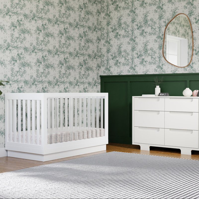 Harlow 3-in-1 Convertible Crib, White