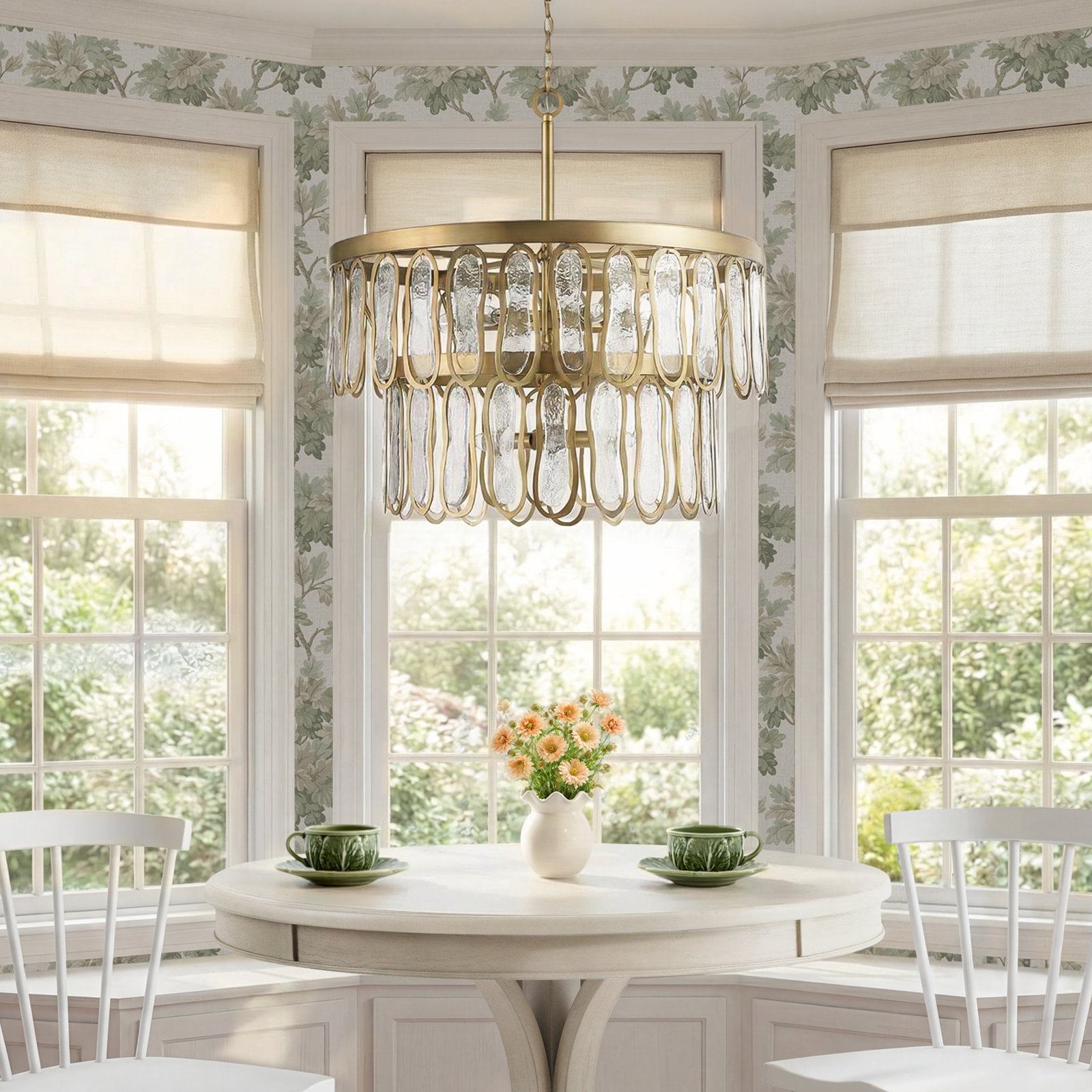 Stasia 9 Light Glass Pendant