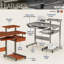Bureau d'ordinateur complet, fini bois