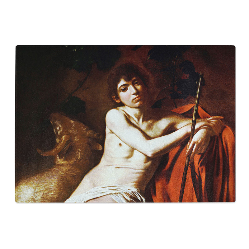 John the Baptist by Caravaggio Chopping Board, 0.4cm H x 28.5cm W x 39cm L