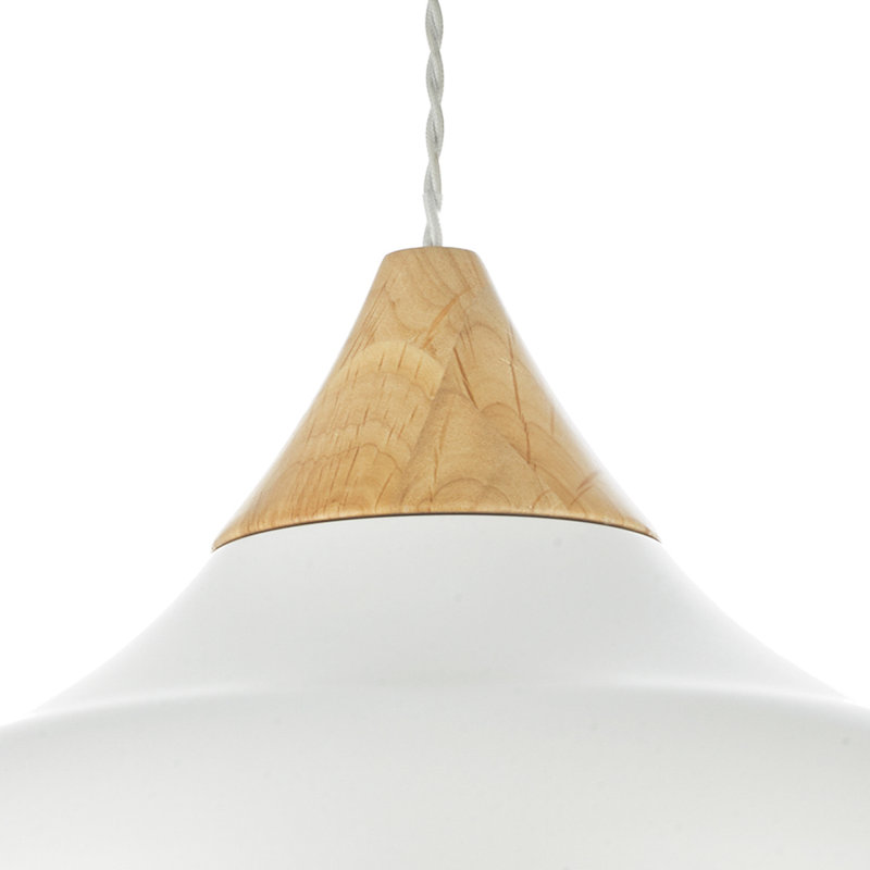 Nataly 1 - Light Dome Pendant, White