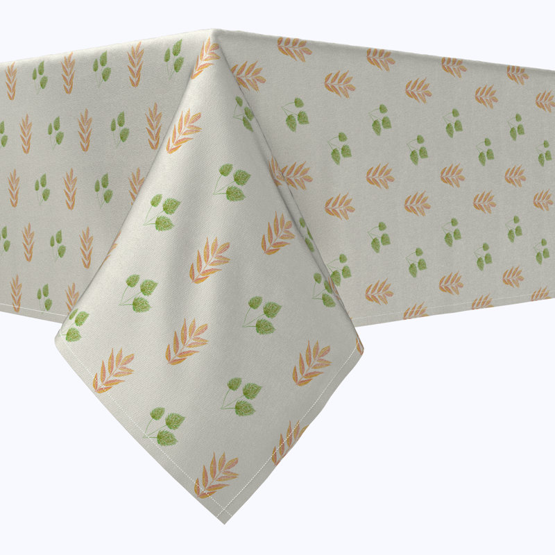 Rectangular Tablecloth, 100% Cotton, October Garden, 120" x 60"