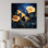 Starry Night Morning Glory Flower 4 - Morning Glory, art mural