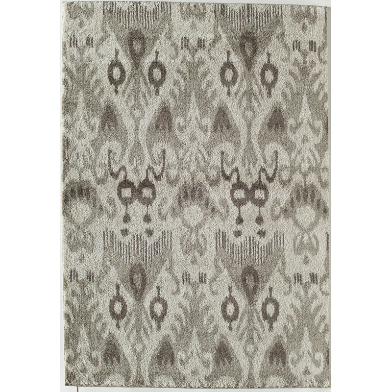 Ikat Gray Area Rug, Rectangle 7'10" x 10'10"