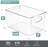Sorbus Large Plastic Kitchen, Pantry, and Fridge Storage Bins with Handles 4 Pack