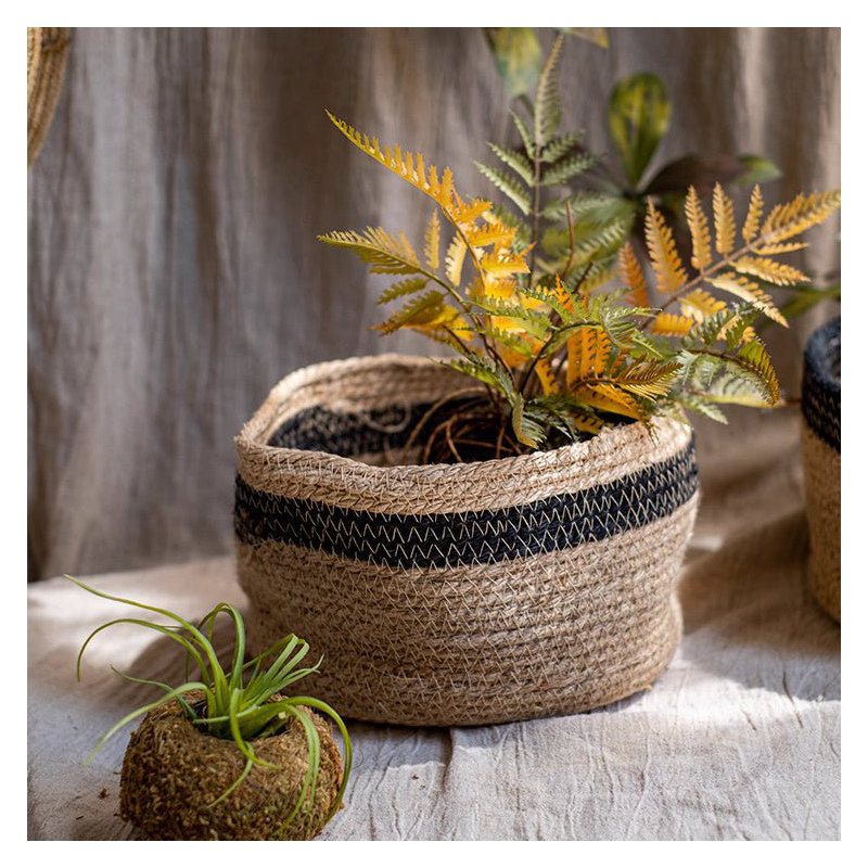 Cotton Blend Woven Storage Basket