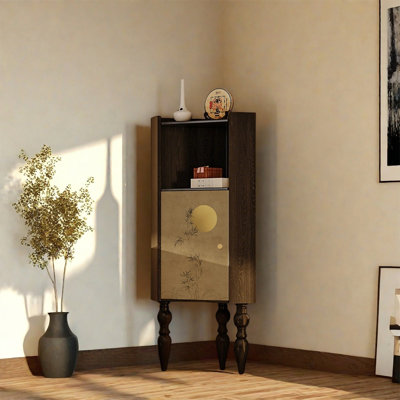 Modern Pine Cabinet with Single Door