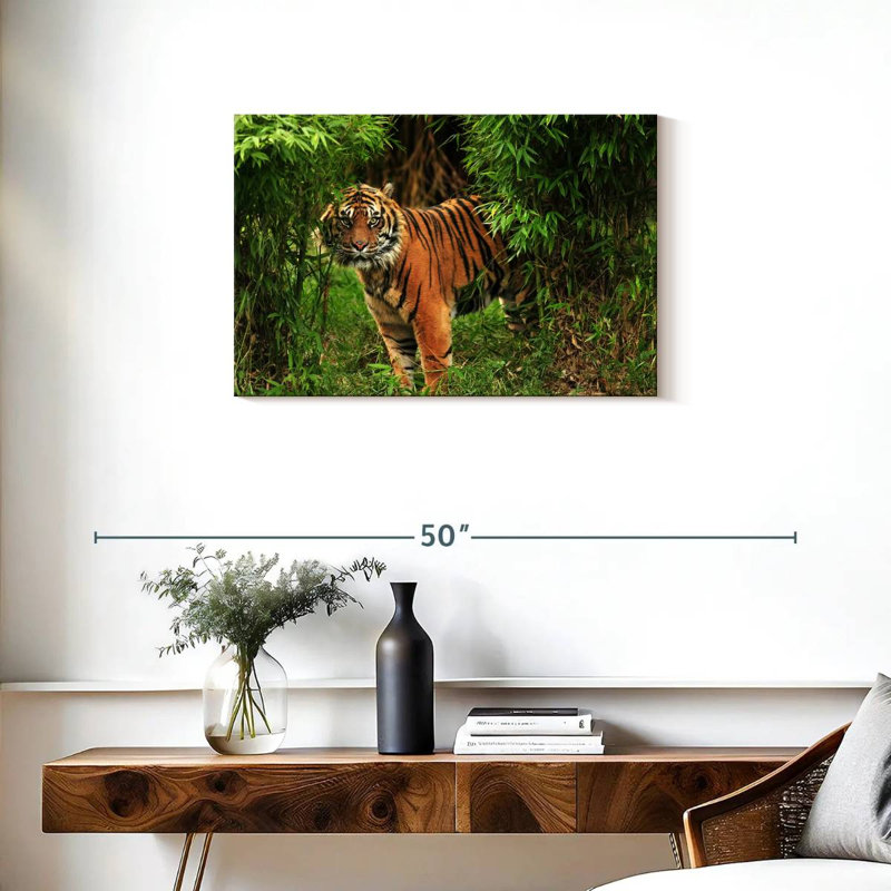 Brampt Jungle Bengal Tiger, 20" H x 30" W