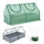 Lit de jardin surélevé 4 x 2 x 2 pi avec mini serre Aoodor, ensemble de jardinière en PE avec fenêtres-120341762