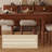 The Ancient Dining Table And Chairs 6 - Person Solid Wood Solid Wood Top Four Leg Dining Set-100914054