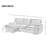 Kat 96.1'' Square Arms Sofa-531920719