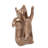 Tashenna Antique Brass Ceramic Chipmunk Sculpture
