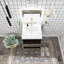 Meuble-lavabo simple avec plateau en résine Teriann-101831965
