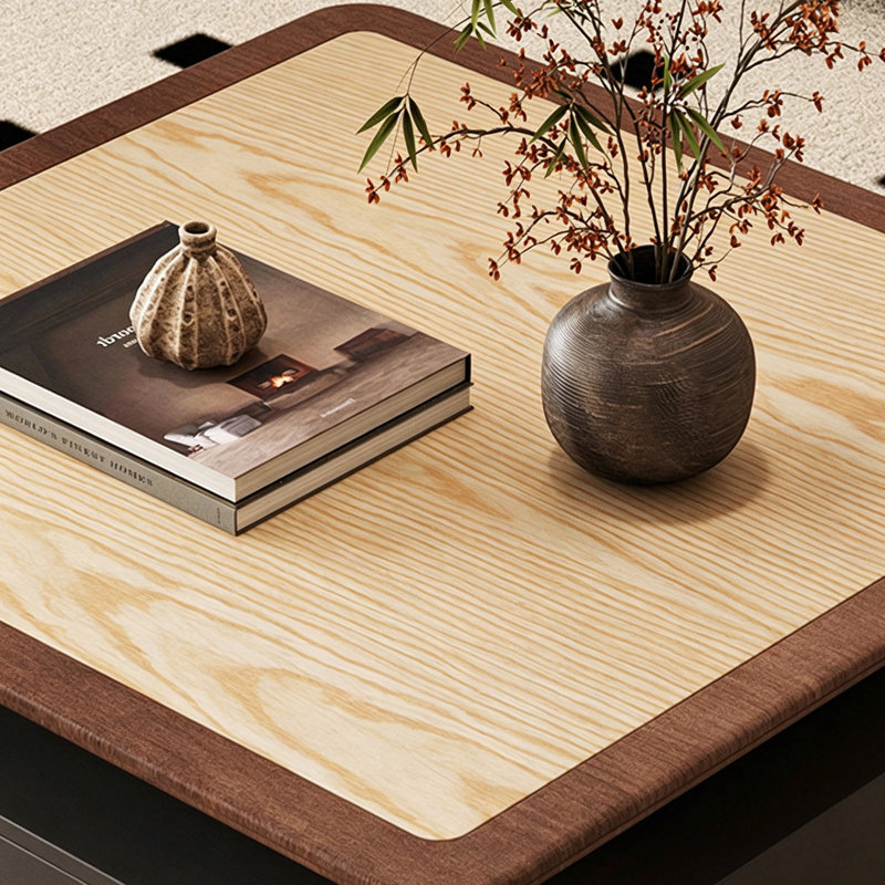 Table basse carrée en bois