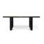 Pine Metal Base Dining Table