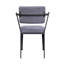 Chaise de bureau industrielle en tissu gris avec finition bronze industriel-638330051
