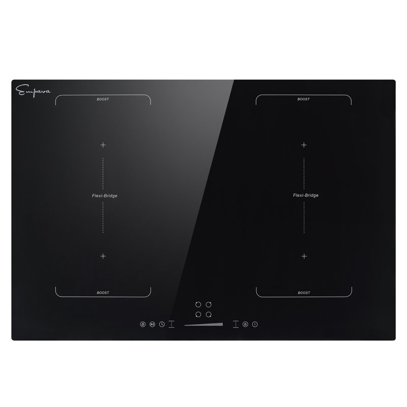 Plaque de cuisson à induction 30,31 po avec 4 brûleurs, 2 zones Flexi-Bridge, noir