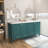 Edlefsen 71'' Double Bathroom Vanity with Engineered Marble Top-1448411588