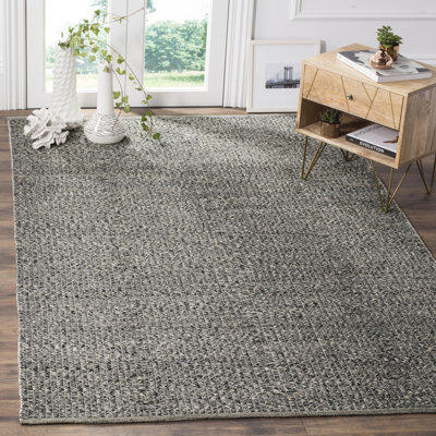 Alphy Hand Woven Cotton Abstract Rug