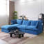 Canapé modulaire en velours Sky