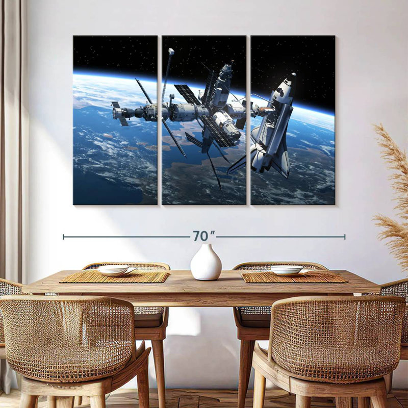 'Space Station, 36" H x 57" W