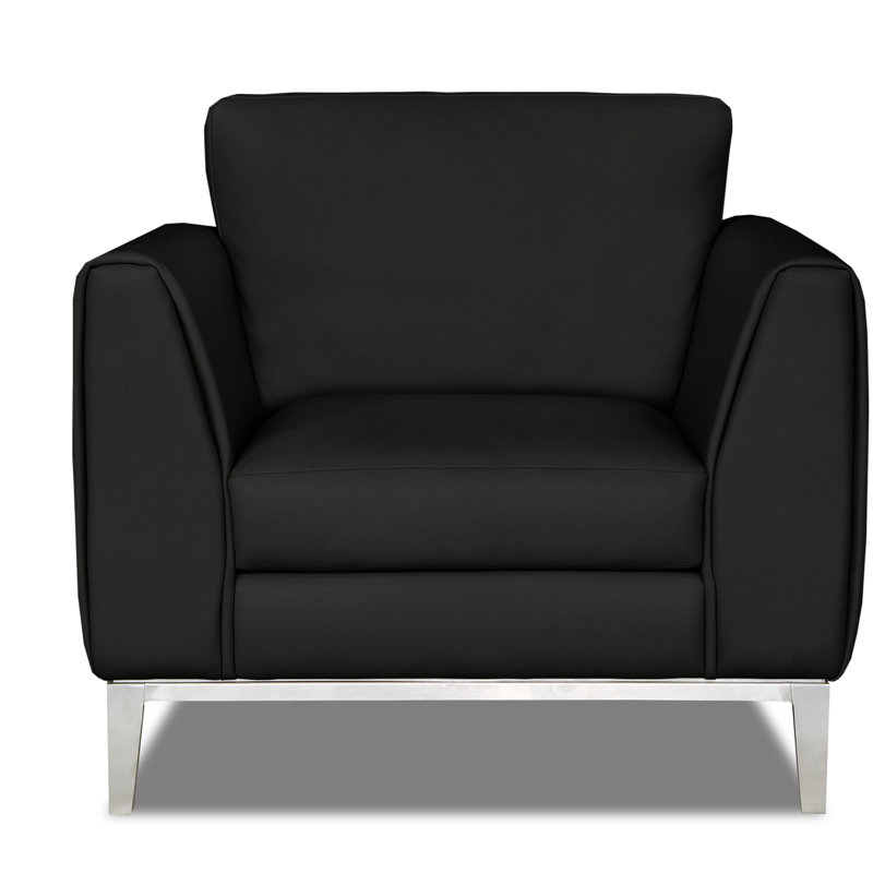 Fairfax Armchair, Onyx (Dreamer), Stainless Steel
