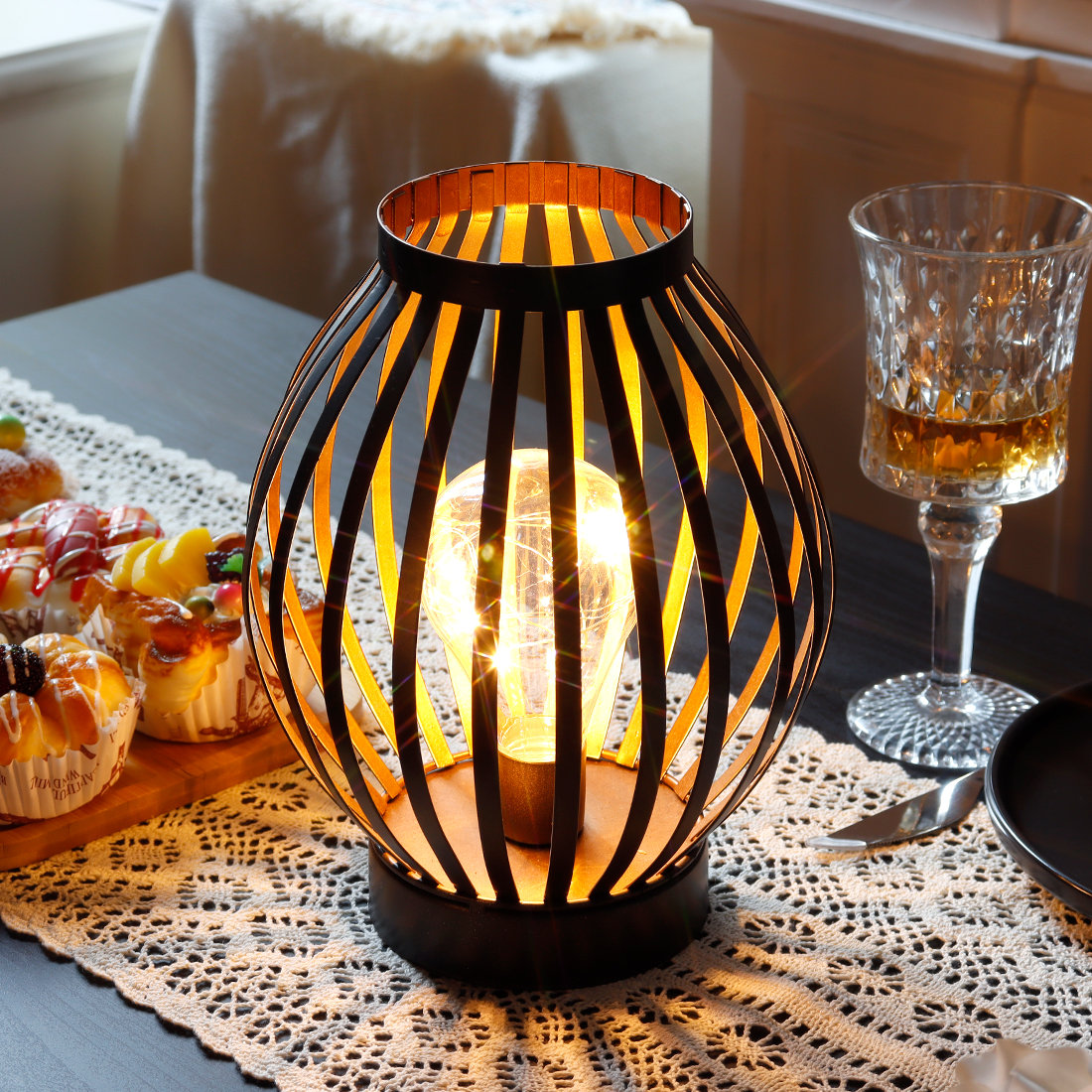 Cage table lamp discount