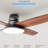 Low Profile Ceiling Fan with Light and Remote Control-1070088134