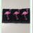 Flamingo Bliss 3-Pack Quick-Dry Cotton Kitchen Towels - Premium Terry-Velour, Highly Absorbent Hand Towels (Black)