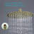 12" Stainless Steel Rainfall  Angle Adjustable Shower Head 1.8GPM with Self-Cleaning-61831022