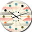 Horloge murale horizontale Mid-Century-40748253
