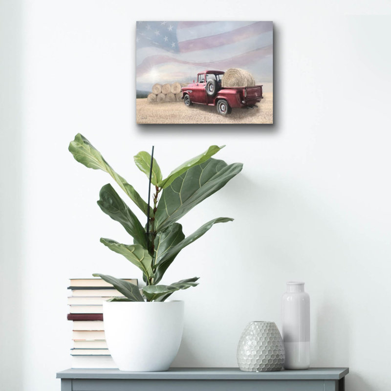 «Patriotic Pastime» par Lori Deiter, art mural en verre acrylique