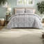 De literie pour grand lit deux pièces, ensemble d'édredon en polyester gris pour chambre à coucher moderne
