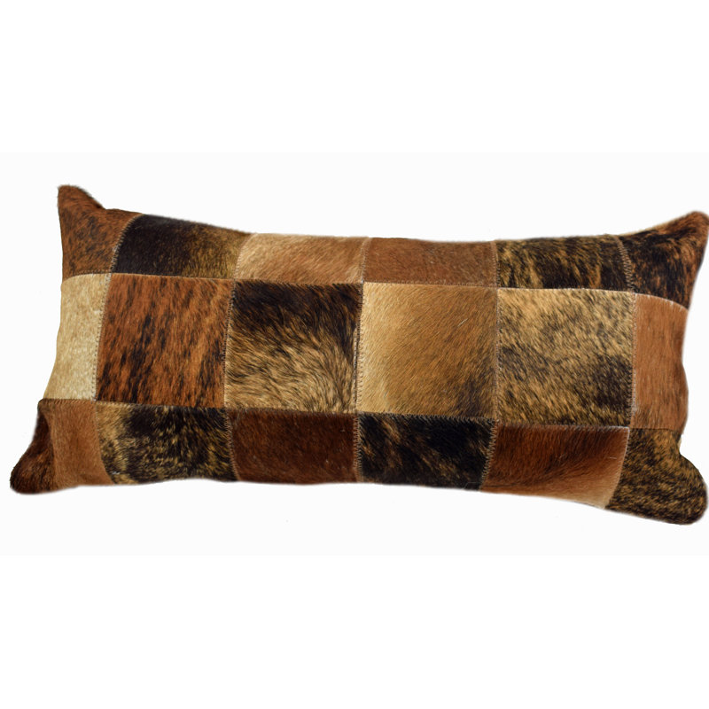 Rectangular Pillow Cover & Insert, Brown/Beige/Gray