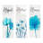 MDF Wall Sign Relax Soak Unwind - Set of 3