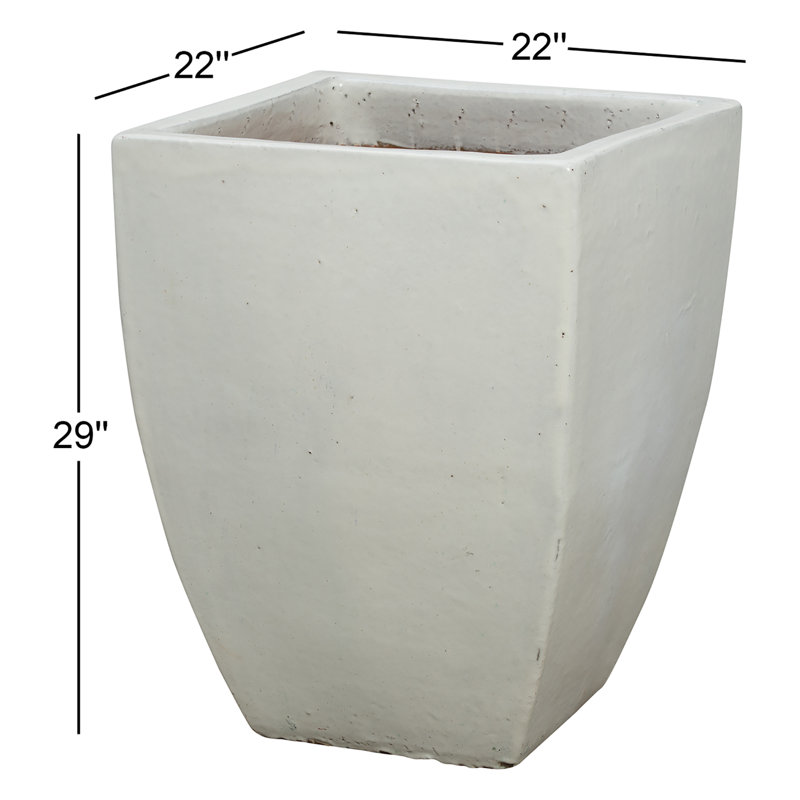 Connell Handmade Ceramic Planter, 29" H x 22" W x 22" D