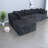 Compression Sectionals, 100 Inch Corduroy Modern L Shaped Sofa For Home