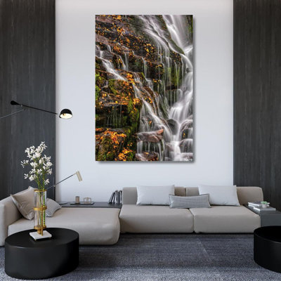 Art sur toile, OBrien, Jay Gallery: North Carolina, Brevard Waterfall in DuPont SF (66_US34 BJY0035)