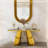 Mehnaz 60'' Glass Top Console Table