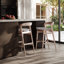 Modern Brazilian Upholstered Stool with Solid Wood Frame-574982040-574982018