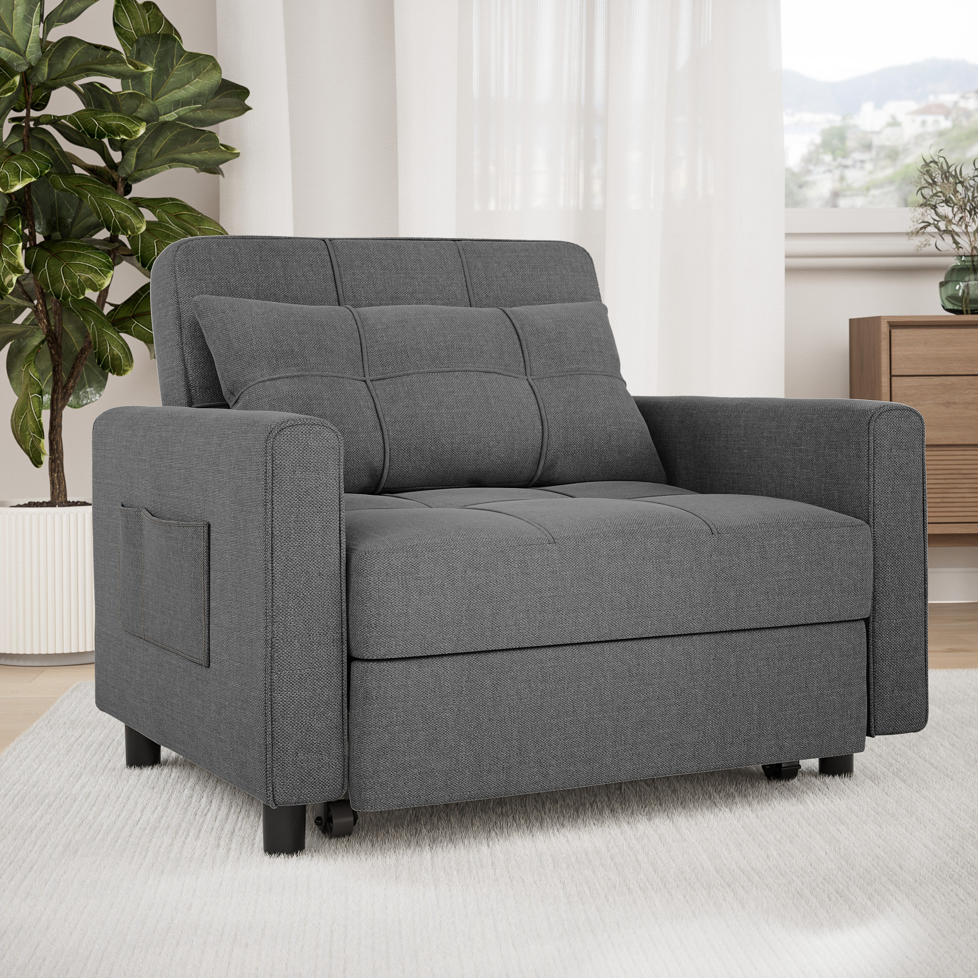 Latitude Run® Convertible Accent Chair & Reviews | Wayfair